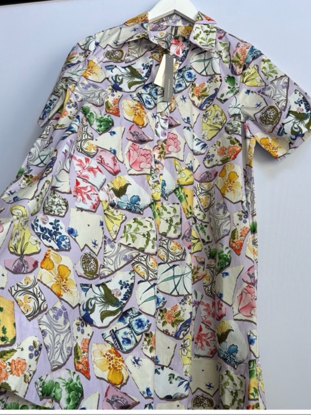 NWT Anthropologie The Pollie Short-Sleeve Swing Tunic Mini Dress M - Picture 12 of 15